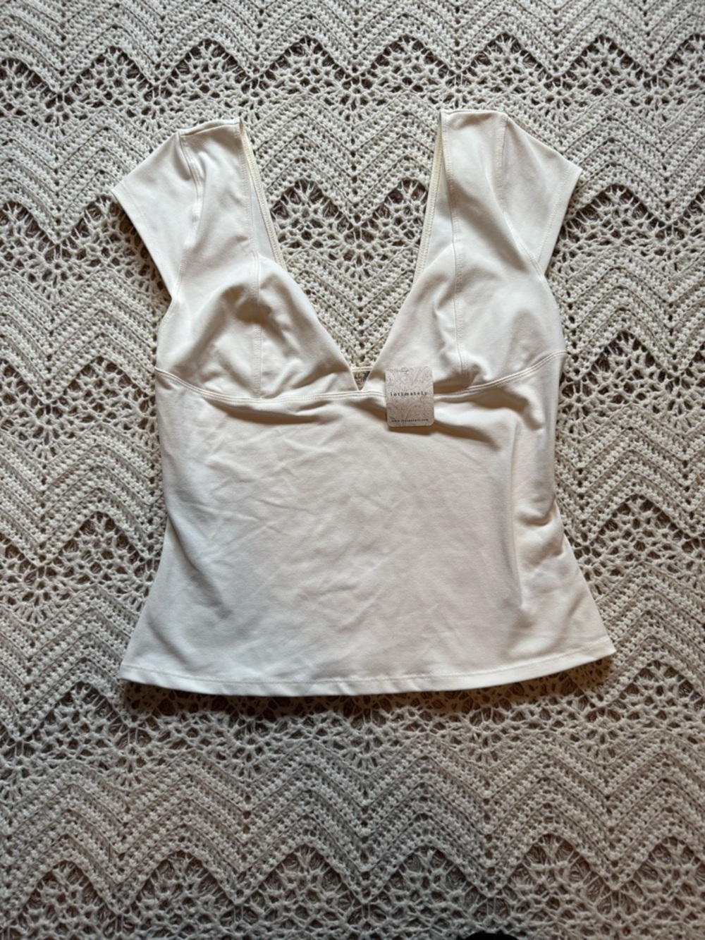 NWT Intimately Free People Duo Corset Cami Ivory Size Large Compression Basic